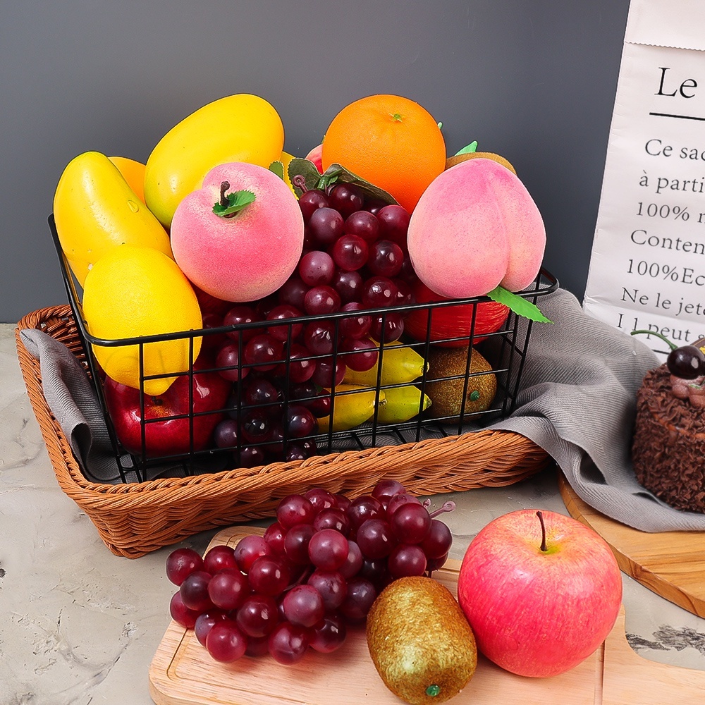 Maçã Artificial Falso Pêssego Simulação Frutas/Mini Conjunto De Modelo/Suprimentos Festivos Decoração De Comida Ornament