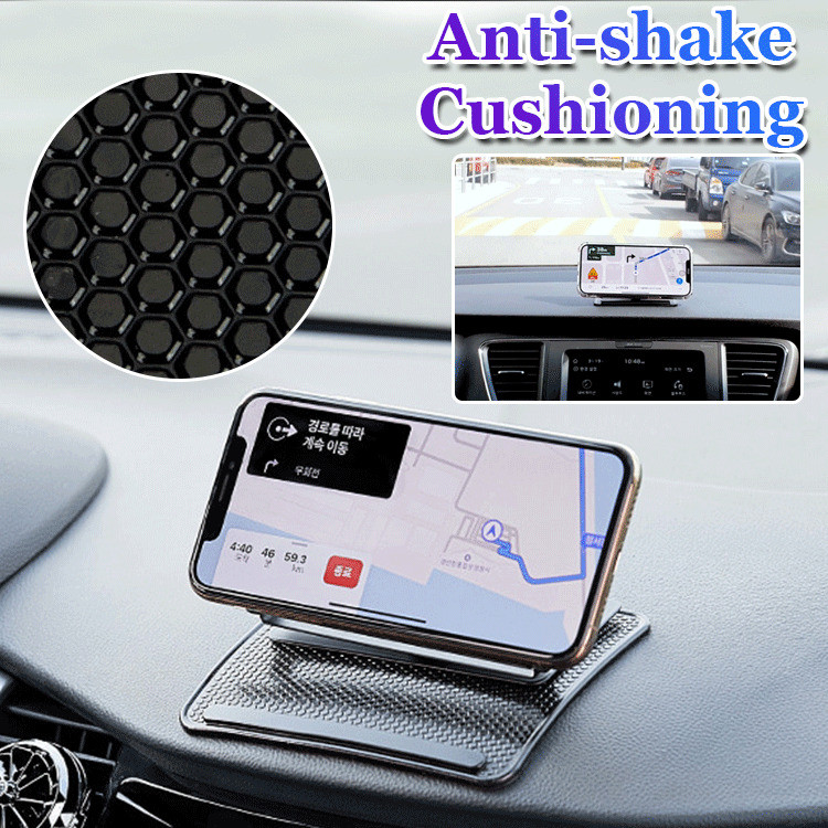 [Design Antideslizante] 360 Degree Rotating Car Phone Holder with Non-Slip Pad, Universal GPS para Suporte de Celular/Na