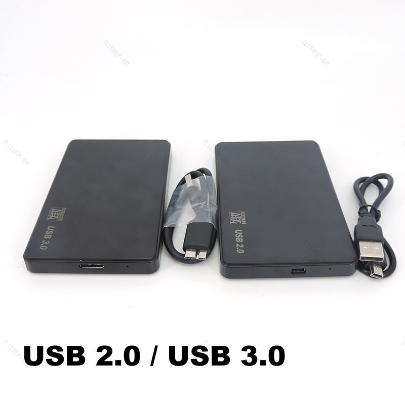 Caso HD Externo 2.5 HDD SSD Caixa De Disco Rígido Gabinete 6Gbps 10TB SATA Para USB2.0/3.0 Adaptador BR15B