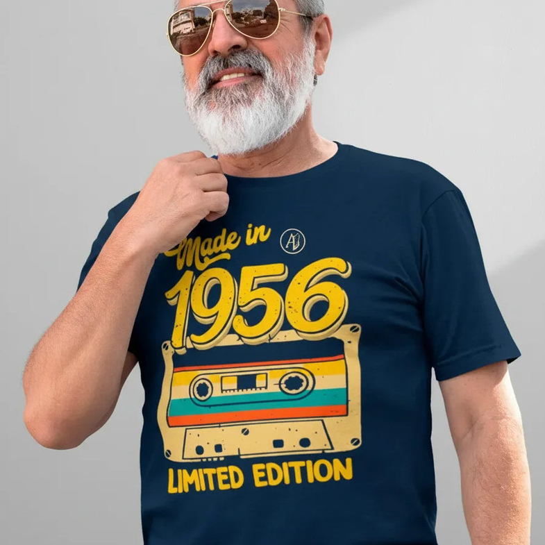 Camiseta Masculina Made In 1956 Limited Edition 100% Algodão Premium