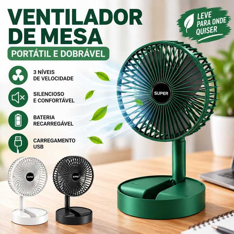 Portable Folding Fan 180 Adjustable Household Retractable Mute Kipas USB Rechargeable Telescopic Low Noise Min