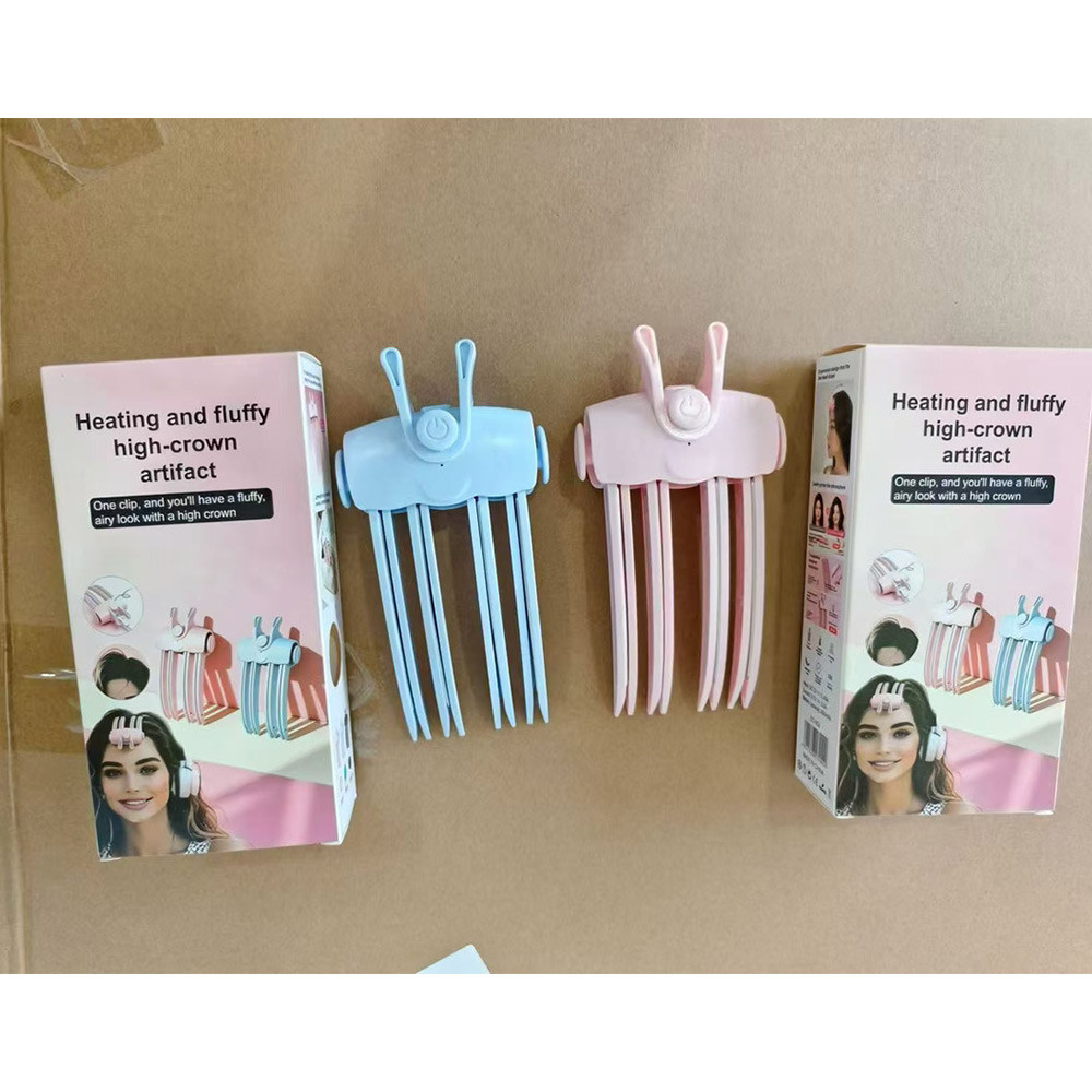 Portable Fluffy Hairpin Curling Clips Electric Heated Rechargeable Bangs Hair Roots Volumizing Clip