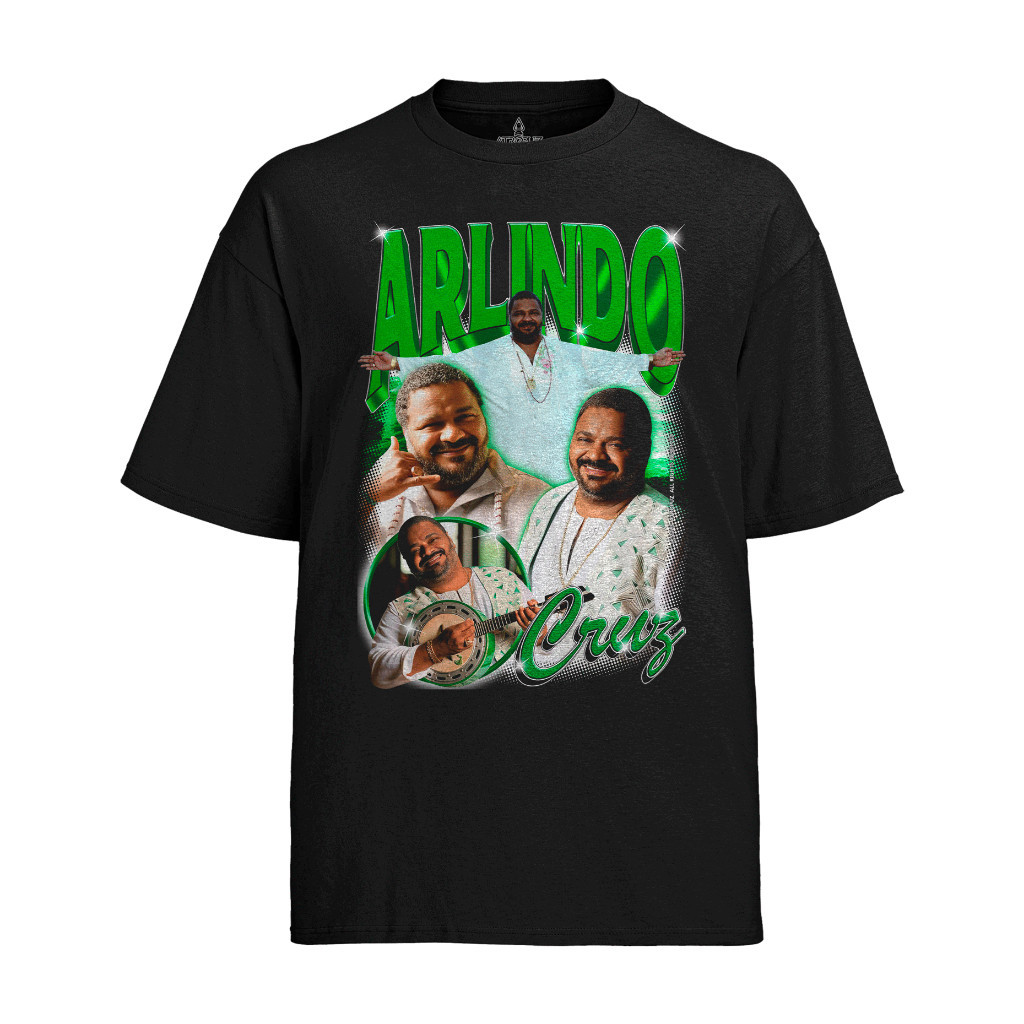 [Camiseta Premium em Algodão Puro]VOR Camiseta Algodão Unissex Tshirt Arlindo Cruz Samba Verde