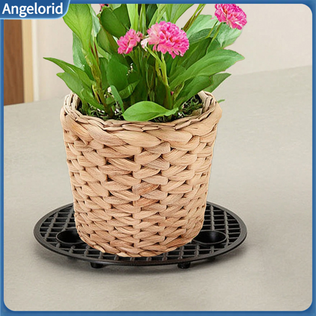 Plant Pot Bases 6pcs 8 Inch Plastic Risers Durable Round Elevator Stands for Indoor Outdoor Flower Pots Anti-slip Feet f