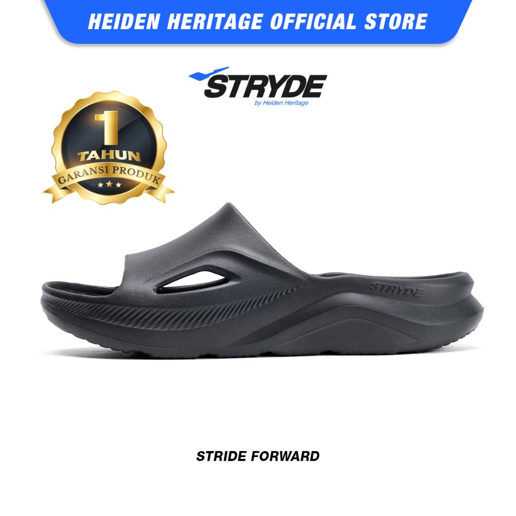 HEIDEN HERITAGE [HRTG]-Sandália De Recuperação STRYDE ULTRA CHARGE Cinza Escuro | Slides Chinelos Sandálias Masculinas E