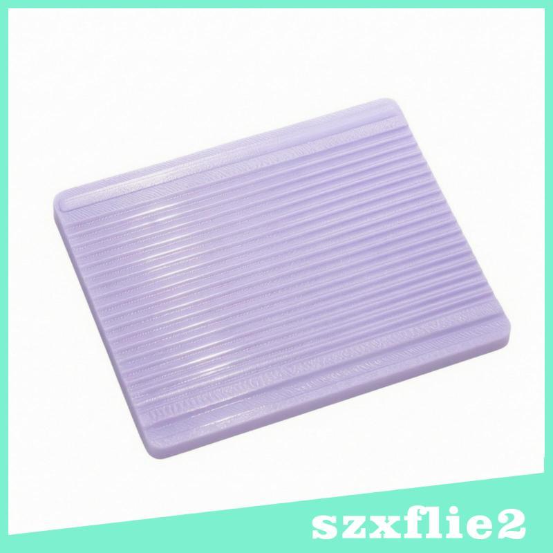 [Szxflie2] PET Nail-Art Sculpting Board Manual Ridged Gel Rolling Ferramenta De Manicure Reutilizável Antiaderente