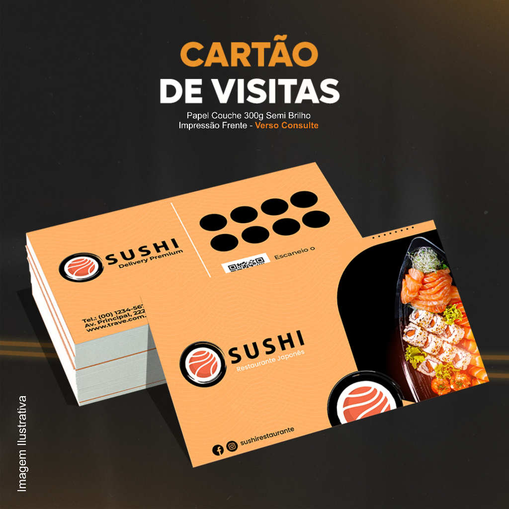 200 Cartões de Visita Produção 1 Dia Cartão de Visita Personalizado Papel Couche 300g Laser