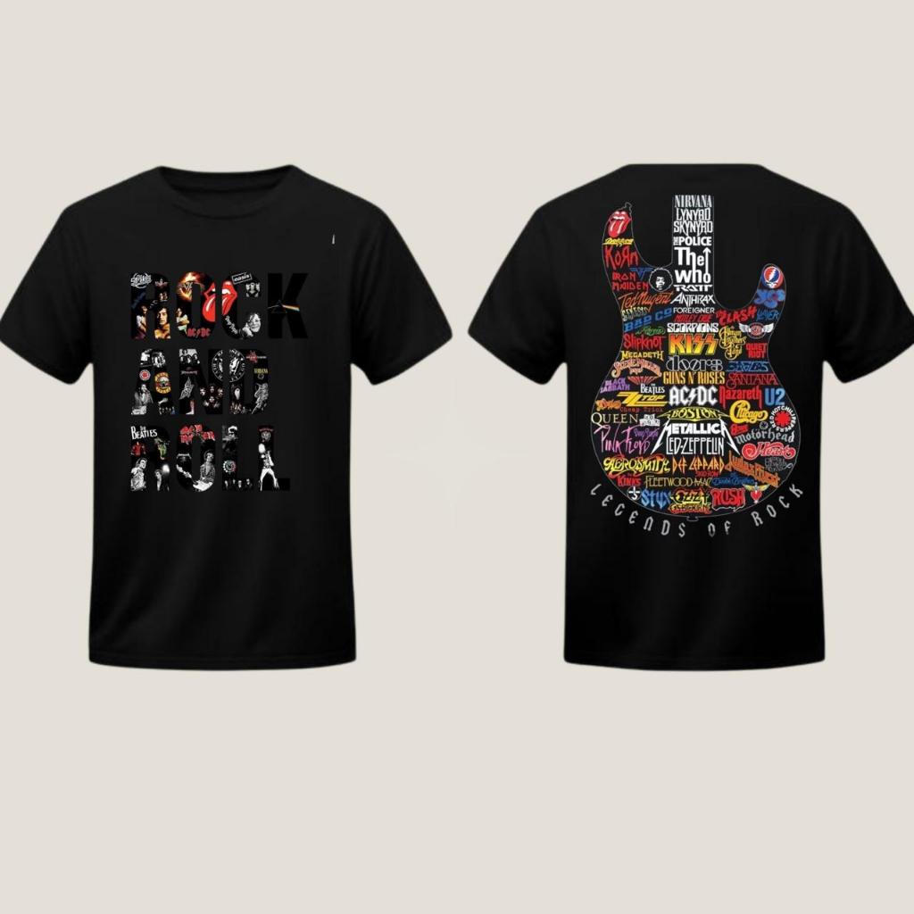 Camiseta Estampa Guitarra
