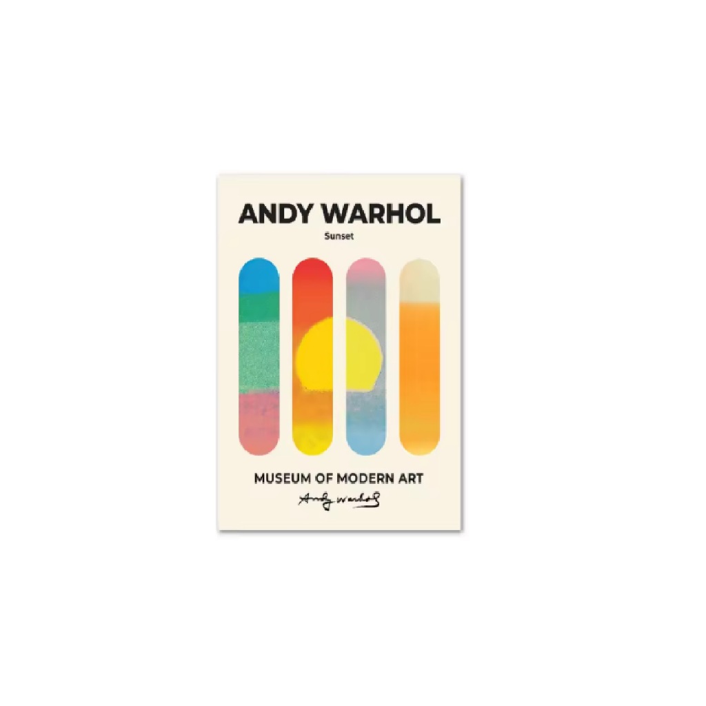 Quadros decorativos Aesthetic’s Andy warhol famosa exposição banana zebra (1 peça)