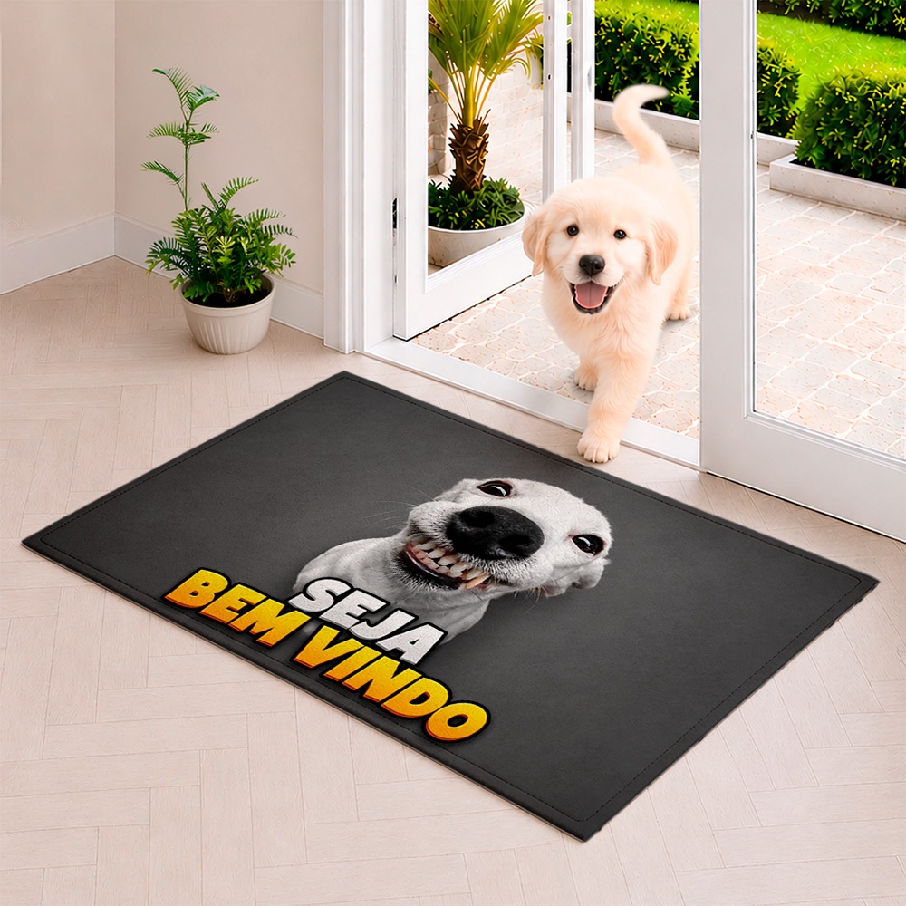 TAPETE PARA PORTA DECORATIVO - 35X60 - 2mm - SPEAK FRIEND AND ENTER GANDALF