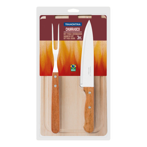 Kit Churrasco Inox 3 Pçs Dynamic Tramontina