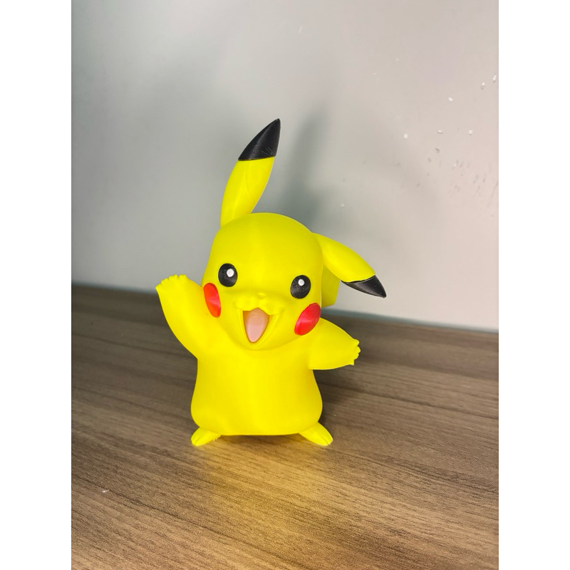 Pikachu Decorativo Impresso em 3D – Colecionável Pokémon para Decoração