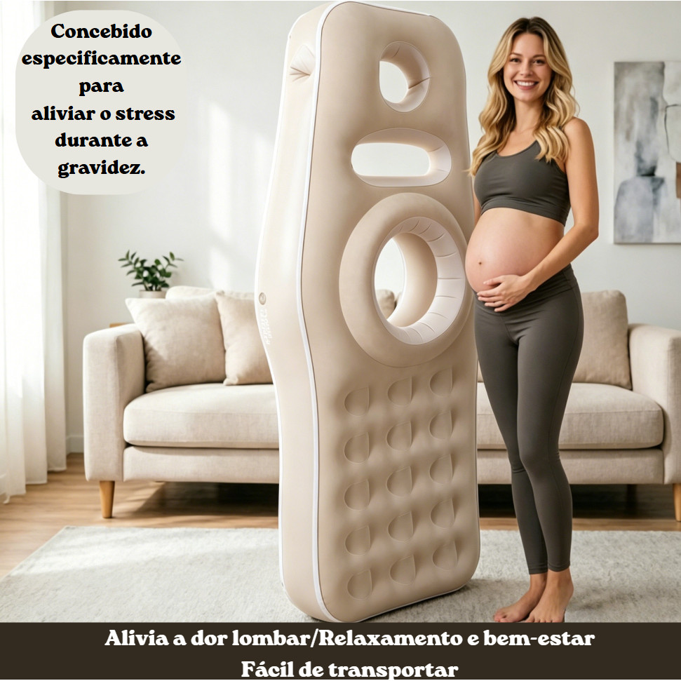 Inflatable Pregnancy Pillow for Stomach Sleepers – Belly & Head Support, Prone Maternity Pillow for Pregnant Women