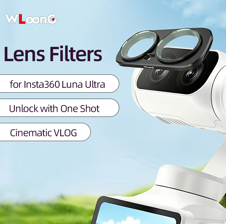 Filtro de Lente Ultra Insta360 LUNA, perfeito para esportes ao ar livre, fotografia em campus e viagens de férias,