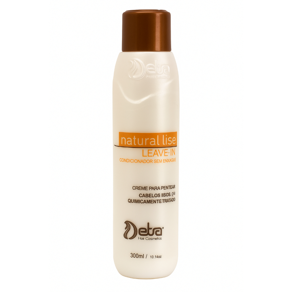 Leave-in Condicionador sem Enxague Natural Lise 300ml Detra Hair Alinhamento Capilar