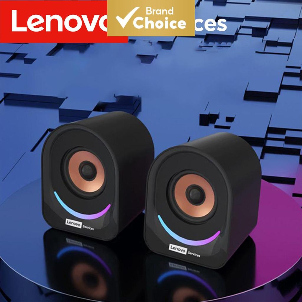 Alto-falantes de Desktop Lenovo para Computadores e Laptops, Sistema Multimídia Mini com Fio