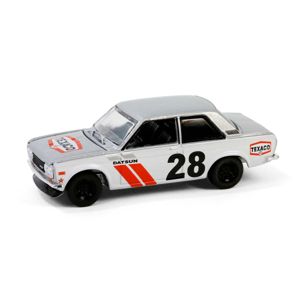 Miniatura Nissan Datsun 510 Widebody 1970 - Texaco Special Edition Série 1 - Greenlight - 1:64