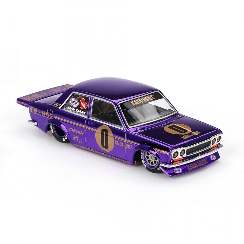 Mini GT x Kaido House KHMG138 1/64 Datsun 510 Pro Street Anniversary Edition Carro Modelo Em Escala Fundida