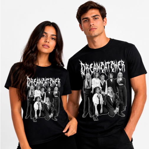 Camiseta Dreamcatcher Kpop  InSomnia  Integrantes Banda Coreana basica unissex