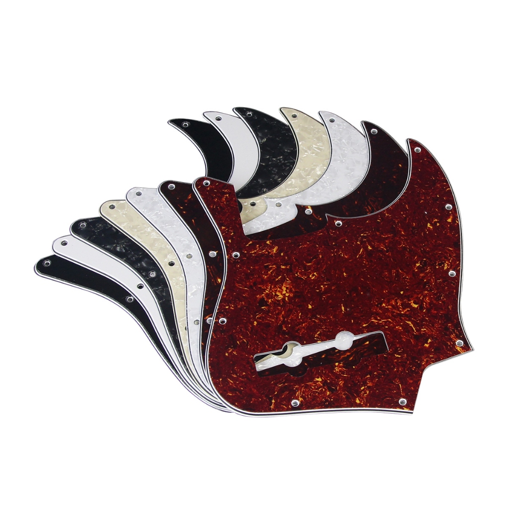 FLEOR JB Bass Pickguard Pick Guard Placa De Arranhões De Guitarra Baixo Para Peças De 4 Cordas , 12 Cores Disponíveis