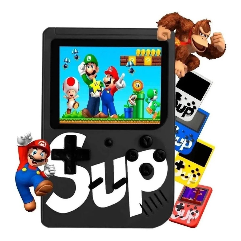 Mini vídeo game box portátil console retro sup plus 400 jogos Clássicos