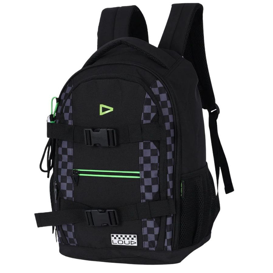 Mochila Escolar de Costas Grande Reforçada Juvenil Menino Gamer Loud com Chaveiro Original UP4YOU