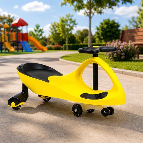 Carrinho Rolimã Infantil Plástico Amarela Super Car Unitoys