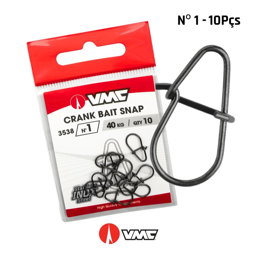 Crank Bait Snap Inox VMC / 3538 Nº1 c/ 10Un.