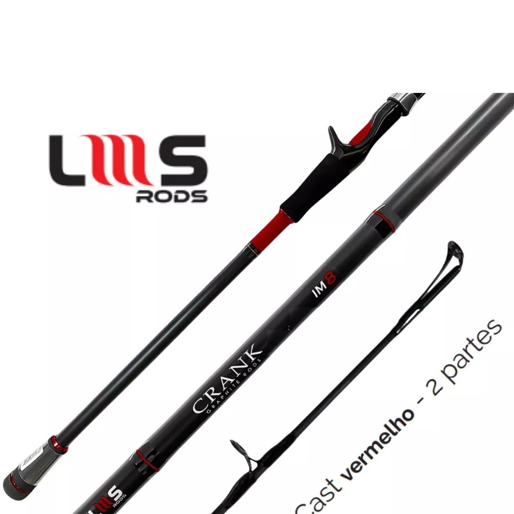 Vara Carretilha Lumis Crank Im8 2,70 M 30-60 Lb 2 P Vermelha