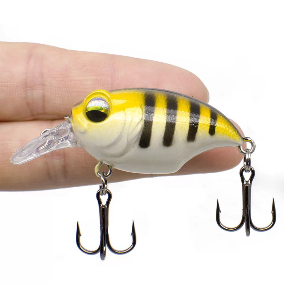 Isca Artificial 5.5 cm / 8.3g Cor Isca De Pesca Do Mar Equipamento De Pesca Mini Crank