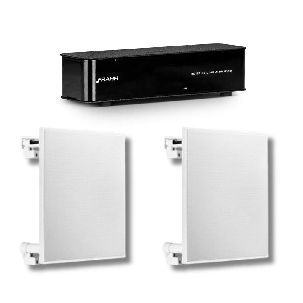 COMP Kit Som Ambiente Frahm para Hotel/Motel: Amplificador RD BT Ceiling + 2 Caixas de Embutir 6