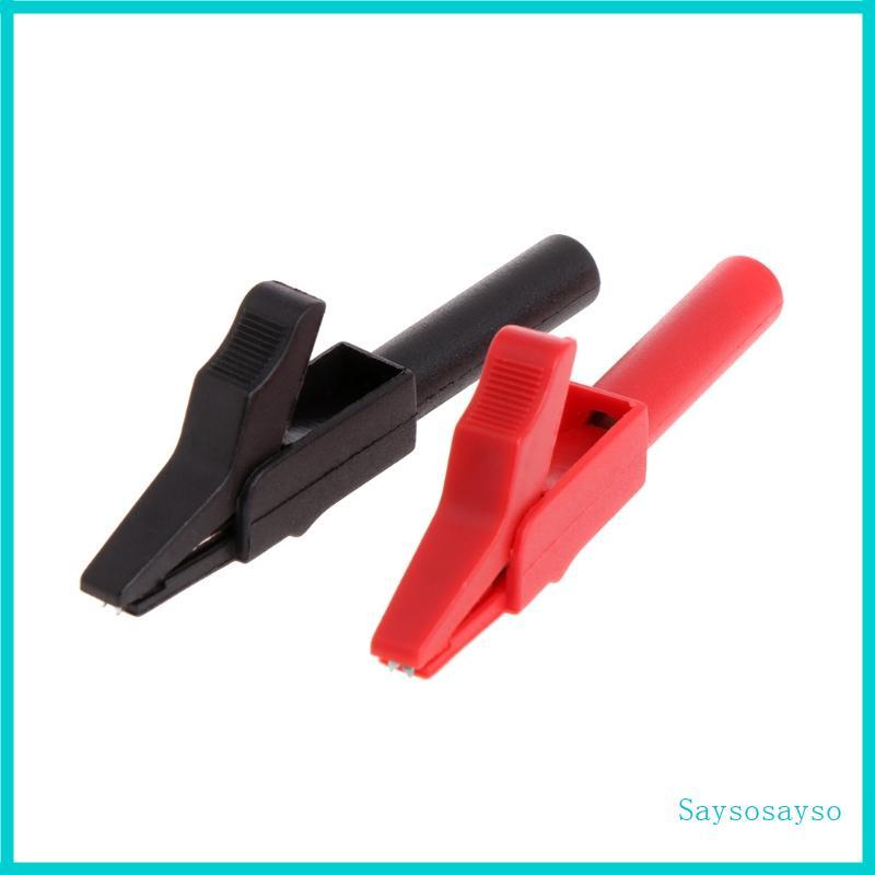 Saysosayso Clipes Jacaré Soquete Conector Kit Banana Plug Adaptador Multímetro