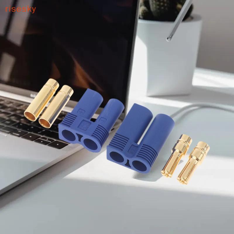 5/10 Unidades Banhado A Ouro EC5 Banana Plug Conector Kit Macho Fêmea Para Circuito RC