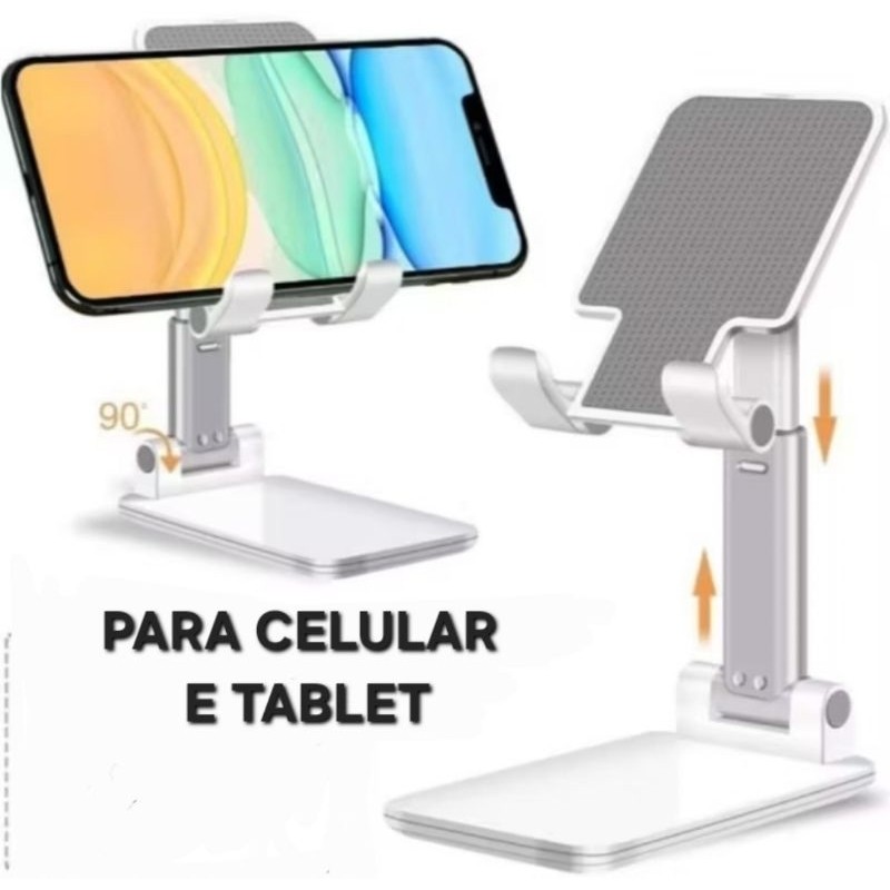 Suporte Para Celular e Tablet de Mesa Dobrável Universal