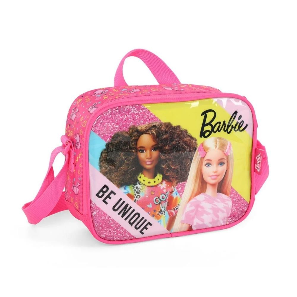 Lancheira escolar Térmica Barbie Be Unique Pink - Luxcel