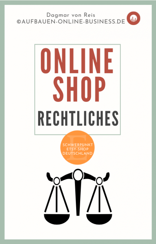 EBook ​Onlineshop erstellen Rechtliches - Etsy abmahnsicher