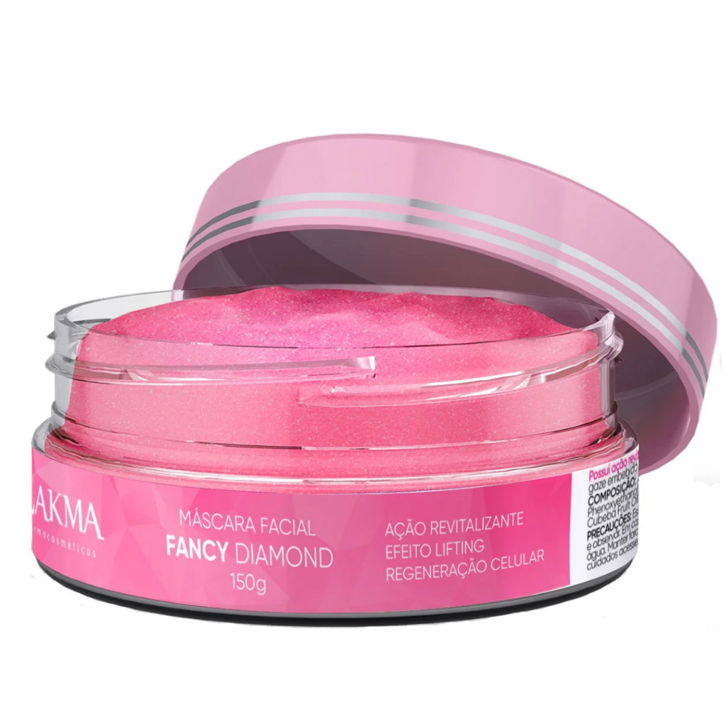 Máscara Revitalizante e Iluminador para tratamento facial - Fancy 150g Lakma