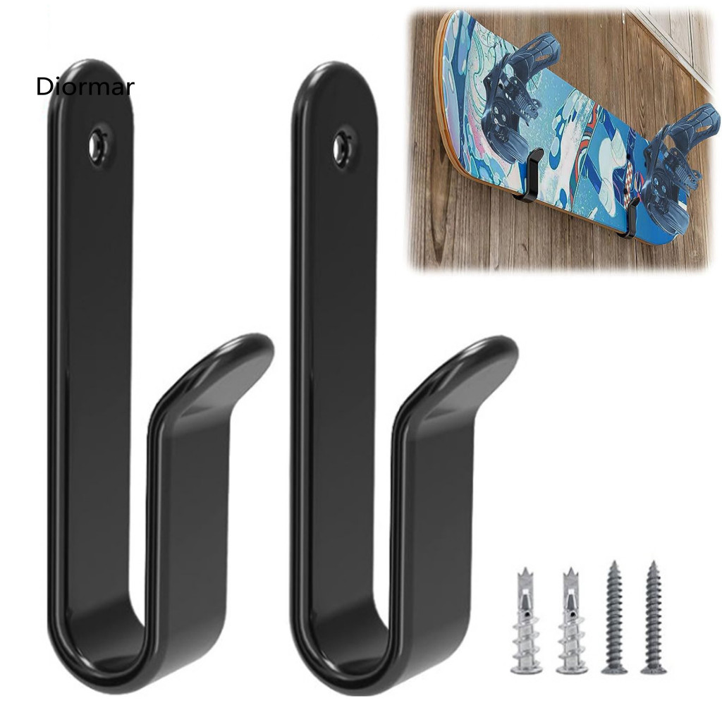 Snowboard Hanger Storage Rack Sturdy Horizontal Wall Mount Clips – Strong Load-bearing Display for Easy and Organizati