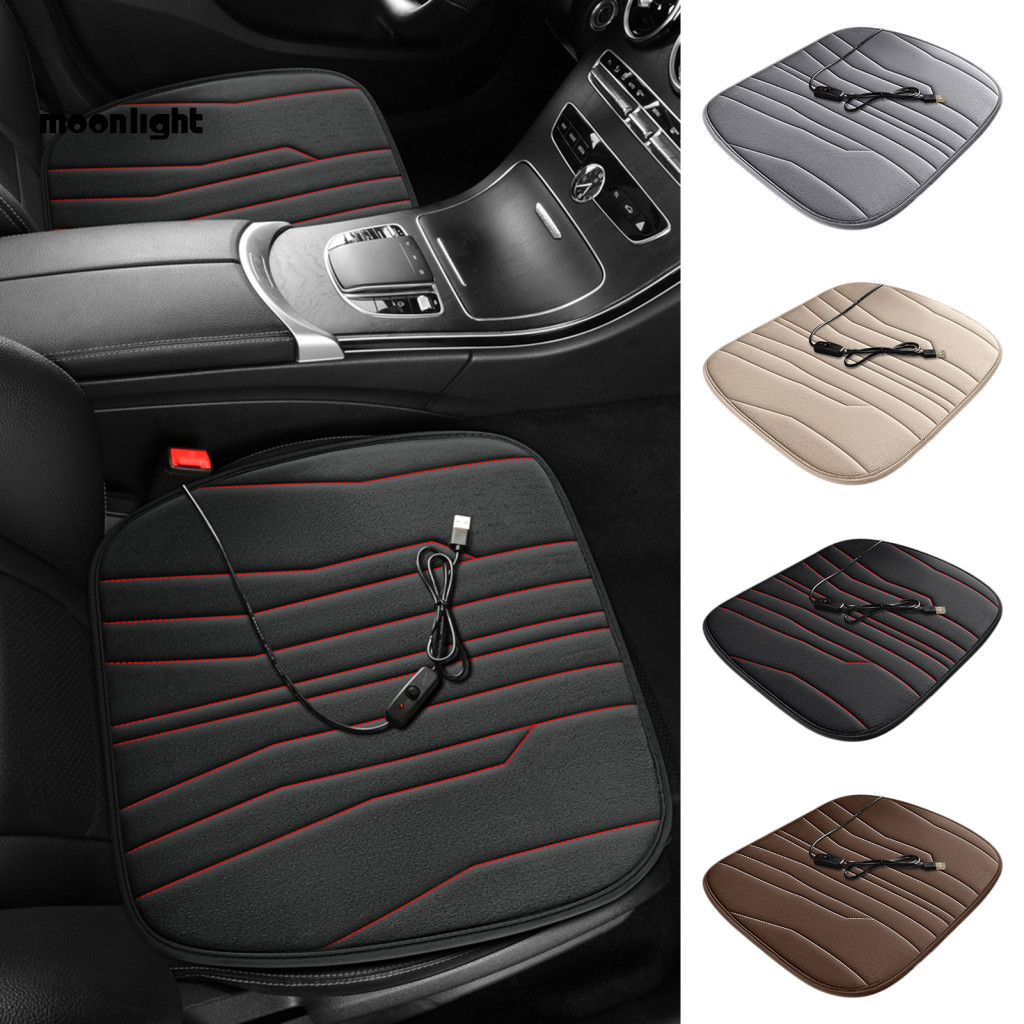 12v Heated Car Seat Cushion with Thick Memory Foam Anti-slip Bottom Comfortable Warm Pad for Office Home Use – Univers