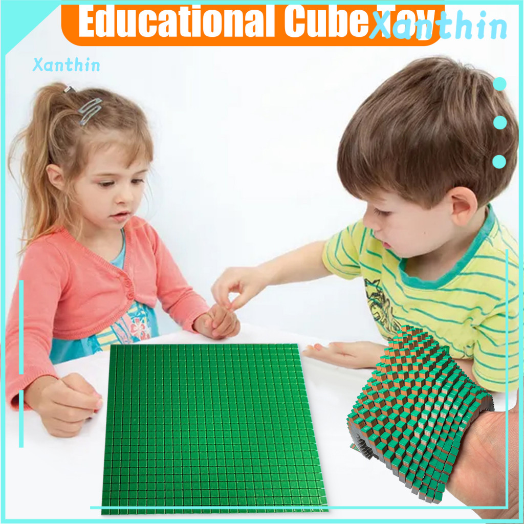 Portable Cube Toy 3d Printed Grass – Lightweight Sensory Stress Relief Anxiety Fidget Travel-friendly Green Grassland