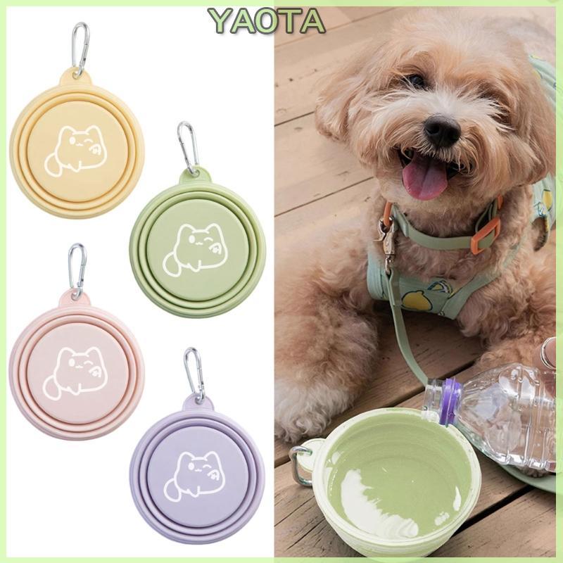 Yao Travel Friendly Silicones Pet Bowl Para E Durabilidade Da Tigela Alimentação Animais Estimação Fácil