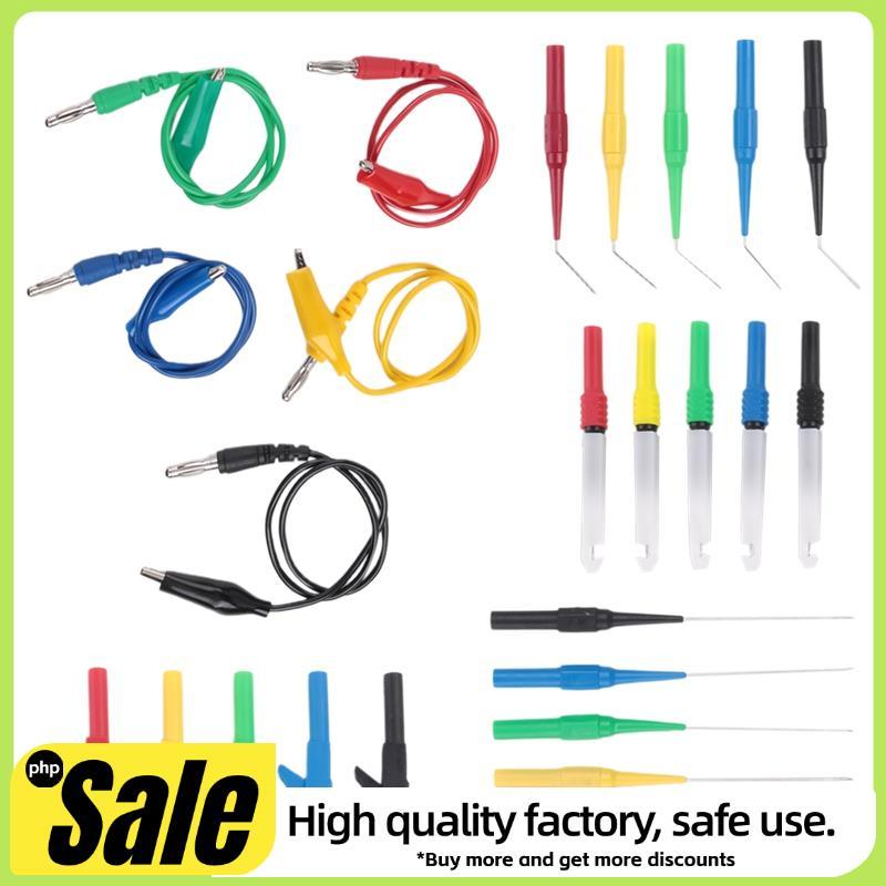 Kit De Chumbo De Teste De Multímetro Digital Clipe De Jacaré De Plástico Para Plugue Banana De 4MM Com Sonda Sondas Tras
