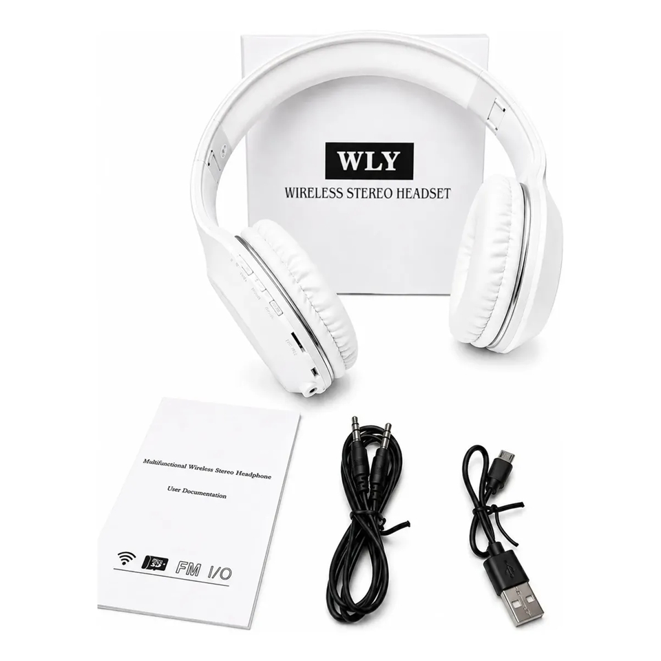Fone De Ouvido Wireless Bluetooth Everest Jb-950 Wly-950 BRANCO