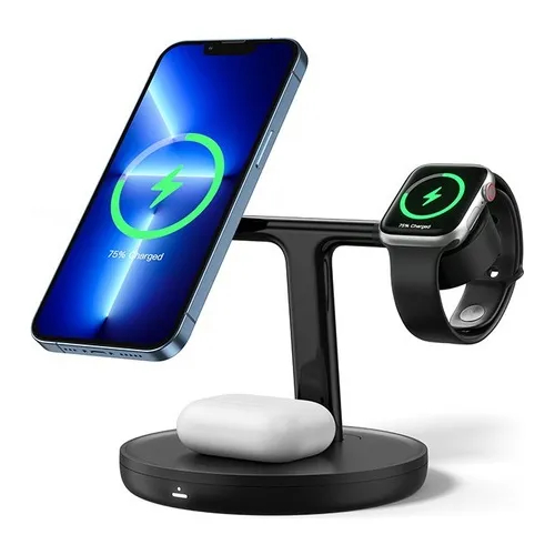 Baseus Swan 3-in-1 Wireless Magnetic Charging Bracket 20W Black Universal version (Include: USB For type-C 3A 1m)