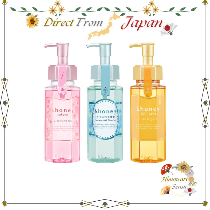 &honey Cleansing Oil Cherry Blossom / Emerald Blue / Sweet Honey Scents【 Direct from Japan 】