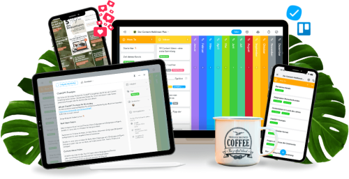 Content Plan Vorlage MeisterTask und Trello