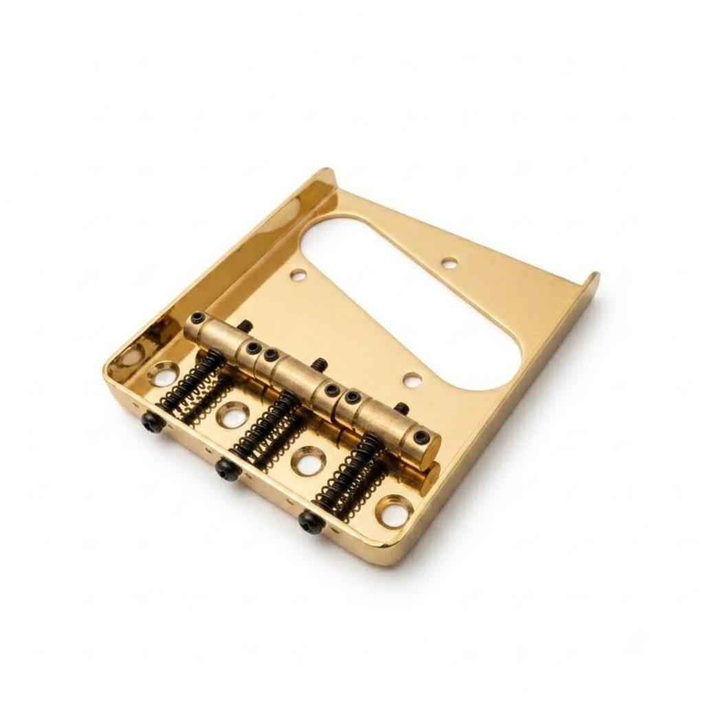 Thida Ponte Bridge Vintage Ashtray Para Guitarra Com Saddle de Latão - Dourada