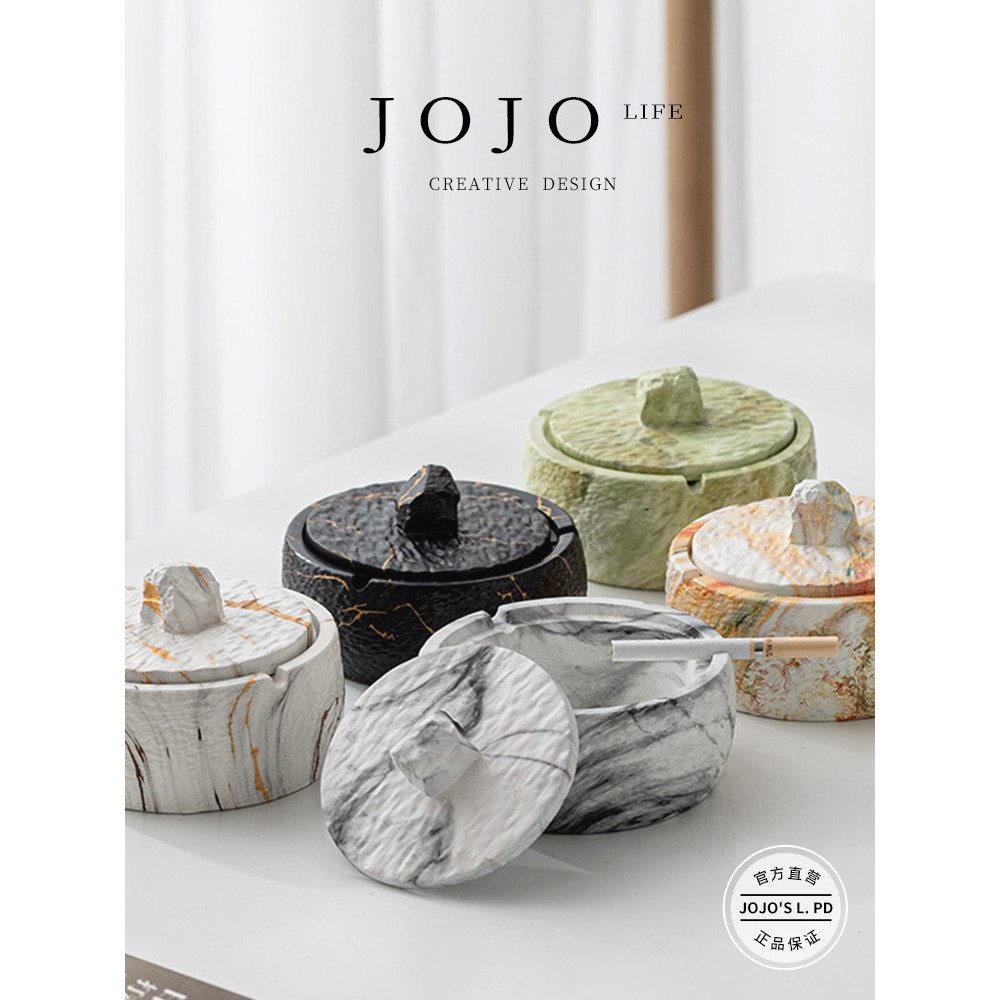 JOJO ''SL. PD. importa. Ashtray Unique Office Anti-Flying Ash Sala de estar Home Hotel | Energia Física