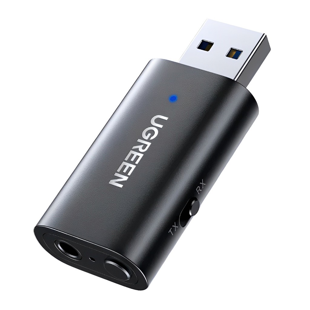 Ugreen Transmissor Receptor Bluetooth 2 in 1 Usb A Preto
