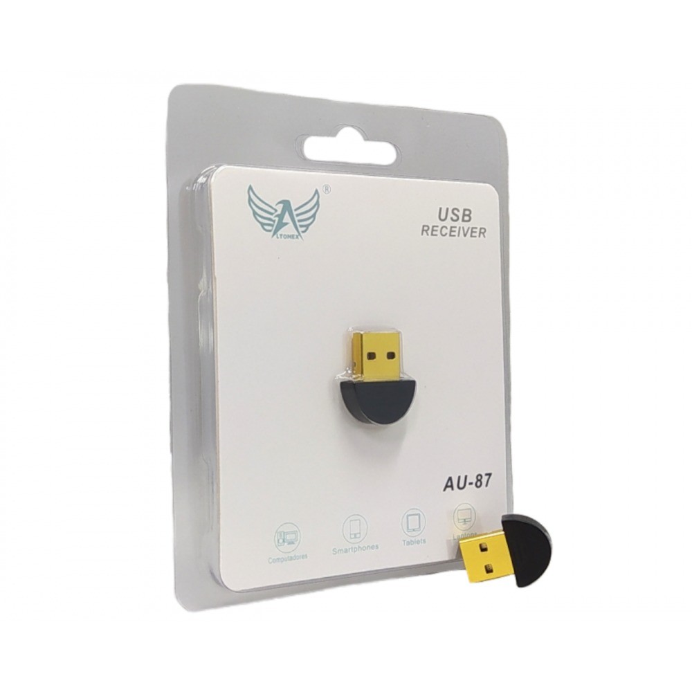 Mini Adaptador Bluetooth 5.0 USB Altomex AU 87 para PC